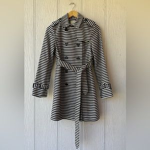 LOFT Striped Trench Coat